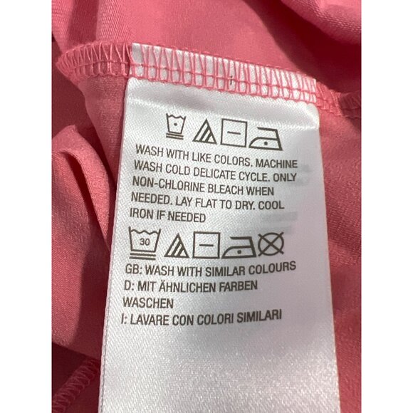 BEAUTIFUL by Lawrence Zarian Regular Hi Low Tunic with Pleating Size XL Pink NEW - Picture 5 of 8